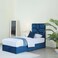 سرير فردي من بان هوم إليانا مخملي أزرق 120×200 سم