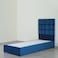 سرير فردي من بان هوم أولغا مخملي أزرق 120×200 سم