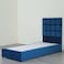سرير فردي من بان هوم أولغا مخملي أزرق 90×200 سم