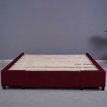 بان هوم أوليمبيا قاعدة مخملية مارون 200×200 سم