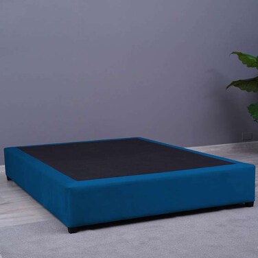 مقلاة هوم كاليبسو بيس مخمل أزرق 150×200 سم