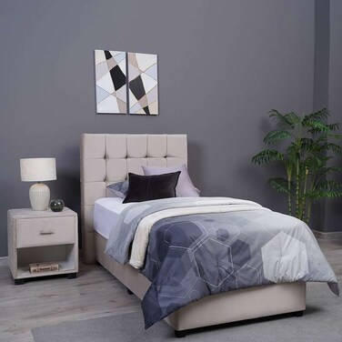 مقلاة هوم كاليبسو بيس مخمل بيج 120×200 سم