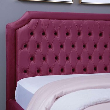 Pan Home Andromeda Headboard Velvet Pink L-140/H-125cm
