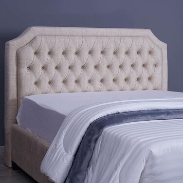 لوح رأس سرير أندروميدا من بان هوم، لون بيج، طول 160 سم وارتفاع 125 سم