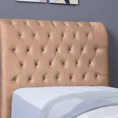 Pan Home Aurora Headboard Velvet Gold L-90/H-125cm