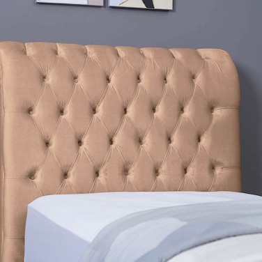 Pan Home Aurora Headboard Velvet Gold L-100/H-125cm