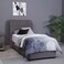 Pan Home Aurora Headboard Velvet Grey L-100/H-125cm