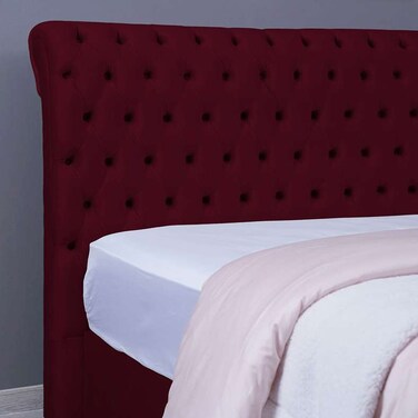 Pan Home Aurora Headboard Velvet Maroon L-140/H-125cm