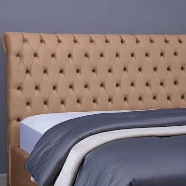 Pan Home Aurora Headboard Velvet Gold L-200/H-125cm