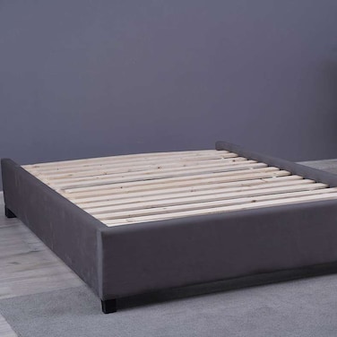 بان هوم جاليا قاعدة مخملية رمادية 160×200 سم