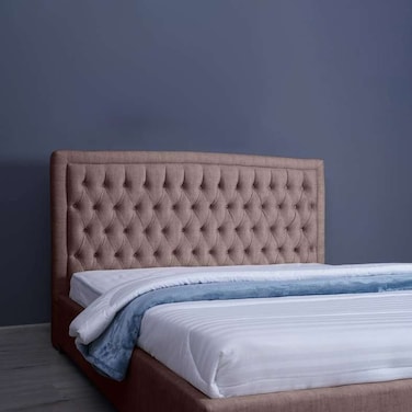 لوح رأس السرير بيانكا من بان هوم، لون شانيل، لون وردي، طول 200 سم وارتفاع 125 سم