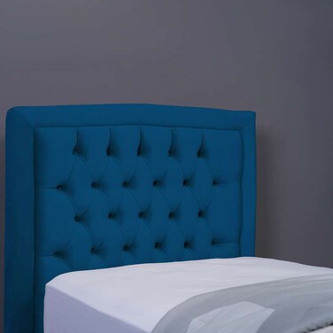 Pan Home Bianca Headboard Velvet Blue L-90/H-125cm