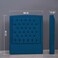 Pan Home Bianca Headboard Velvet Blue L-100/H-125cm