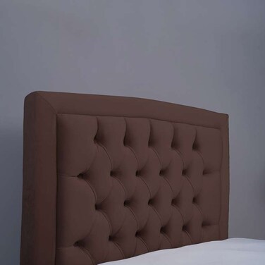 Pan Home Bianca Headboard Velvet Brown L-100/H-125cm