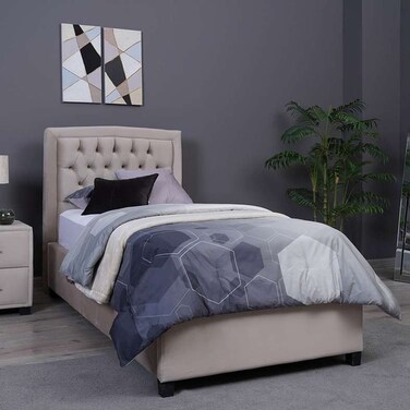 Pan Home Bianca Headboard Velvet Beige L-120/H-125cm