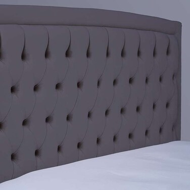 Pan Home Bianca Headboard Velvet Grey L-160/H-125cm