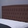 Pan Home Bianca Headboard Velvet Brown L-200/H-125cm