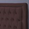 Pan Home Bianca Headboard Velvet Brown L-200/H-125cm