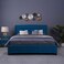 Pan Home Bianca Headboard Velvet Blue L-200/H-125cm