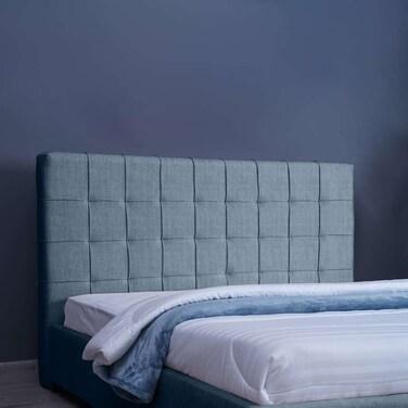 لوح رأس السرير هيرمونيا من بان هوم، شانيل، أزرق مخضر، طول 200 سم وارتفاع 125 سم