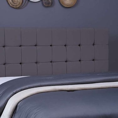 Pan Home Hermonia Headboard Velvet Grey L-200/H-125cm
