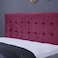 لوح رأس سرير هيرمونيا من بان هوم مخملي وردي طول 200 سم وارتفاع 125 سم