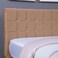 لوح رأس السرير هيرمونيا من بان هوم مخملي ذهبي طول 140 سم وارتفاع 125 سم