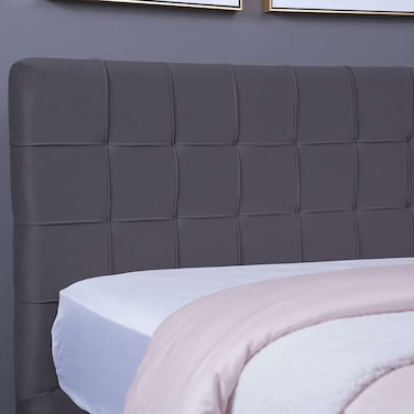 Pan Home Hermonia Headboard Velvet Grey L-140/H-125cm