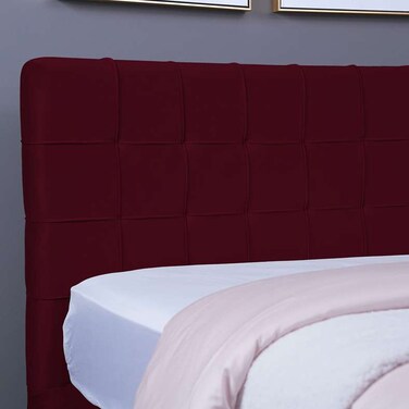Pan Home Hermonia Headboard Velvet Maroon L-150/H-125cm