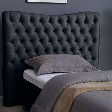 Pan Home Mars Headboard Chanel Dark Grey L-120/H-125cm