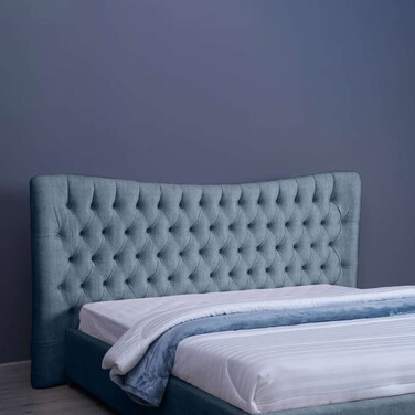 لوح رأس سرير مارس من بان هوم، لون أزرق مخضر، طول 180 سم وارتفاع 125 سم