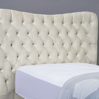 Pan Home Mars Headboard Velvet White L-90/H-125cm