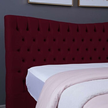 Pan Home Mars Headboard Velvet Maroon L-140/H-125cm