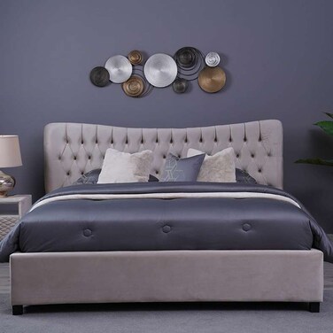 Pan Home Mars Headboard Velvet Beige L-180/H-125cm
