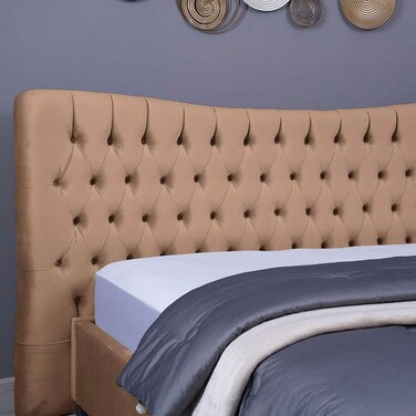 Pan Home Mars Headboard Velvet Gold L-180/H-125cm