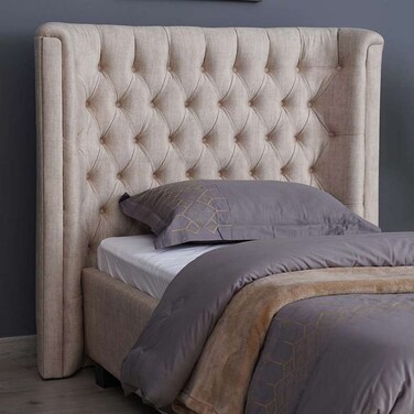 لوح رأس السرير نبتون من بان هوم، شانيل بيج، طول 90 سم/ارتفاع 125 سم