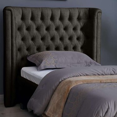 لوح رأس سرير نبتون من بان هوم، شانيل، بني فاتح، طول 90 سم/ارتفاع 125 سم