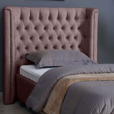 لوح رأس سرير نبتون من بان هوم، لون شانيل، لون وردي، طول 90 سم/ارتفاع 125 سم