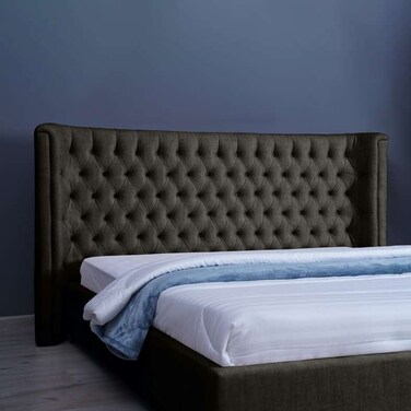 لوح رأس سرير نبتون من بان هوم، شانيل، بني فاتح، طول 180 سم/ارتفاع 125 سم