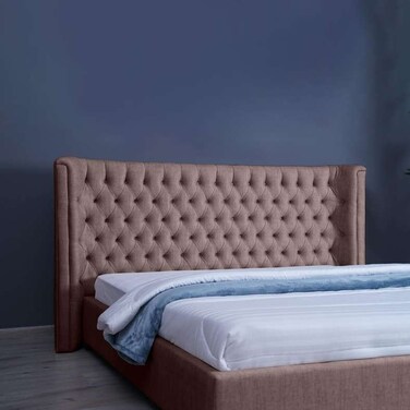 لوح رأس سرير نبتون من بان هوم، لون شانيل، لون وردي، طول 200 سم وارتفاع 125 سم