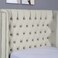 Pan Home Neptune Headboard Velvet White L-120/H-125cm