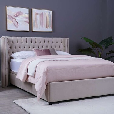 Pan Home Neptune Headboard Velvet Beige L-140/H-125cm