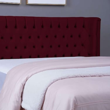 Pan Home Neptune Headboard Velvet Maroon L-160/H-125cm