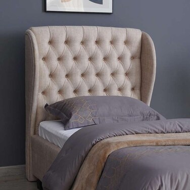 لوح رأس السرير بان هوم بلوتو شانيل بيج طول 120 سم/ارتفاع 125 سم