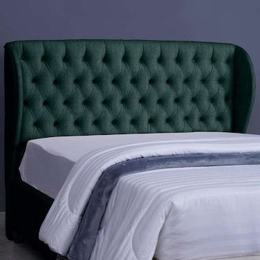 لوح رأس السرير بان هوم بلوتو شانيل زيتوني أخضر طول 160 سم/ارتفاع 125 سم