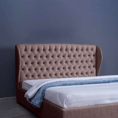 لوح رأس السرير بلوتو من بان هوم، شانيل بينك، طول 200 سم وارتفاع 125 سم