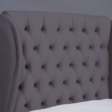 Pan Home Pluto Headboard Velvet Grey L-90/H-125cm