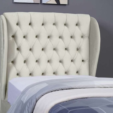 Pan Home Pluto Headboard Velvet White L-100/H-125cm