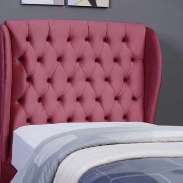 Pan Home Pluto Headboard Velvet Pink L-120 H-125cm
