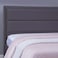 لوح رأس سرير تروجان من بان هوم مخملي رمادي اللون، الطول 160 سم/الارتفاع 125 سم